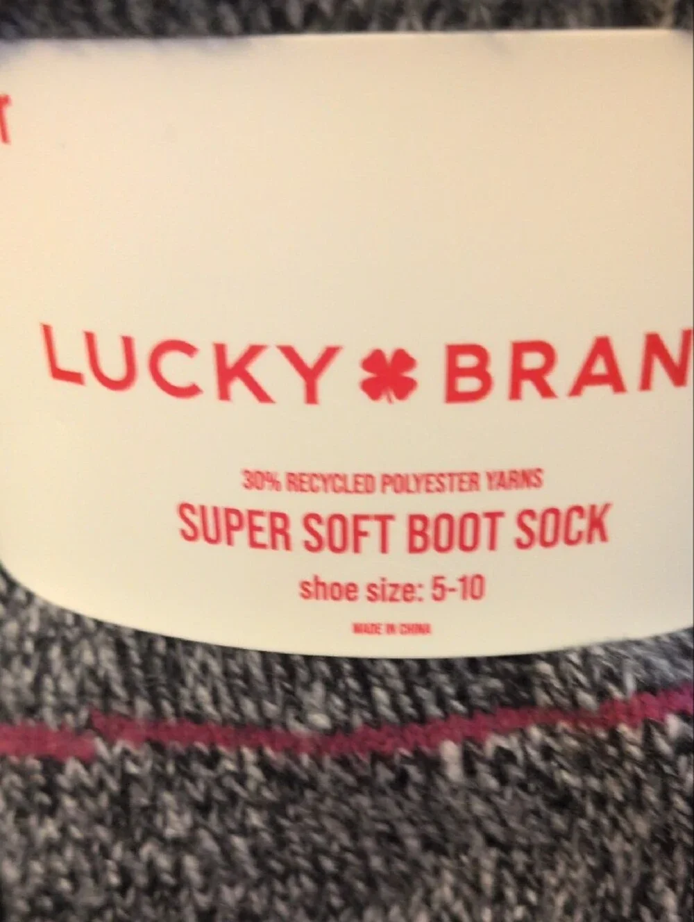 Lucky Brand 6 Pairs Of Boot Socks